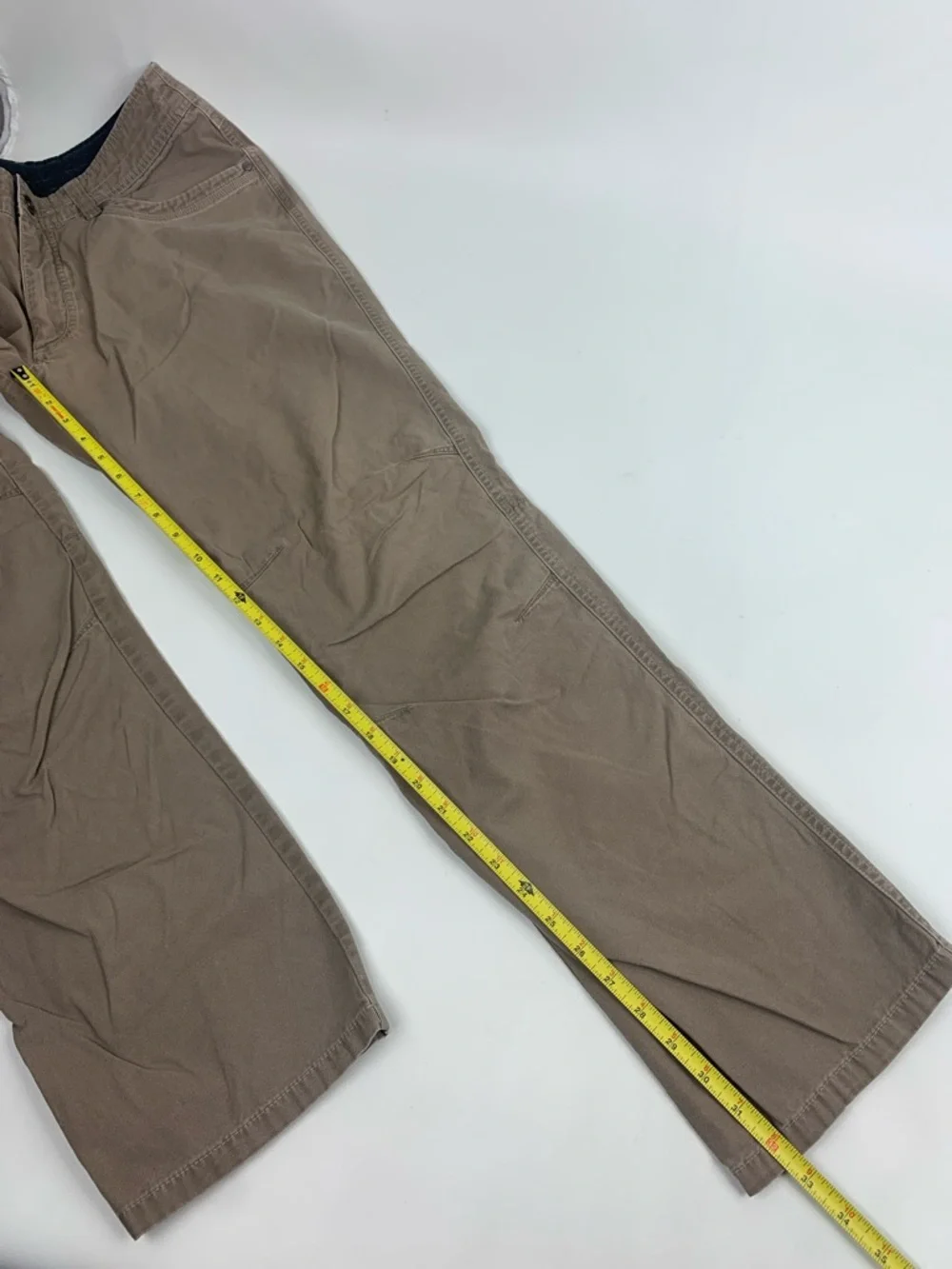Kuhl Kanvus Jean Brown Pants Mens 34 stretch Born in the mountains Tapered